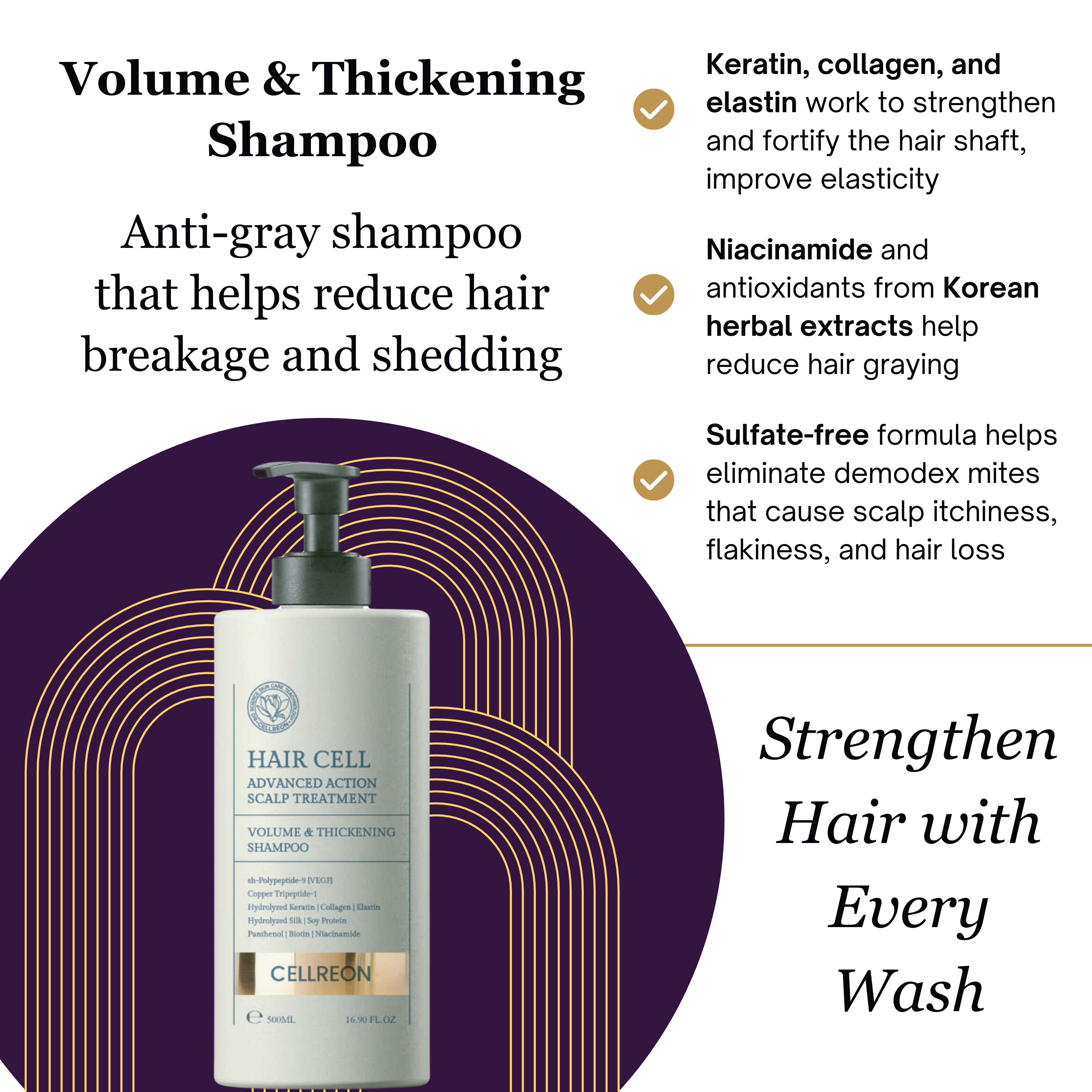 Hair Cell Volume & Thickening Shampoo