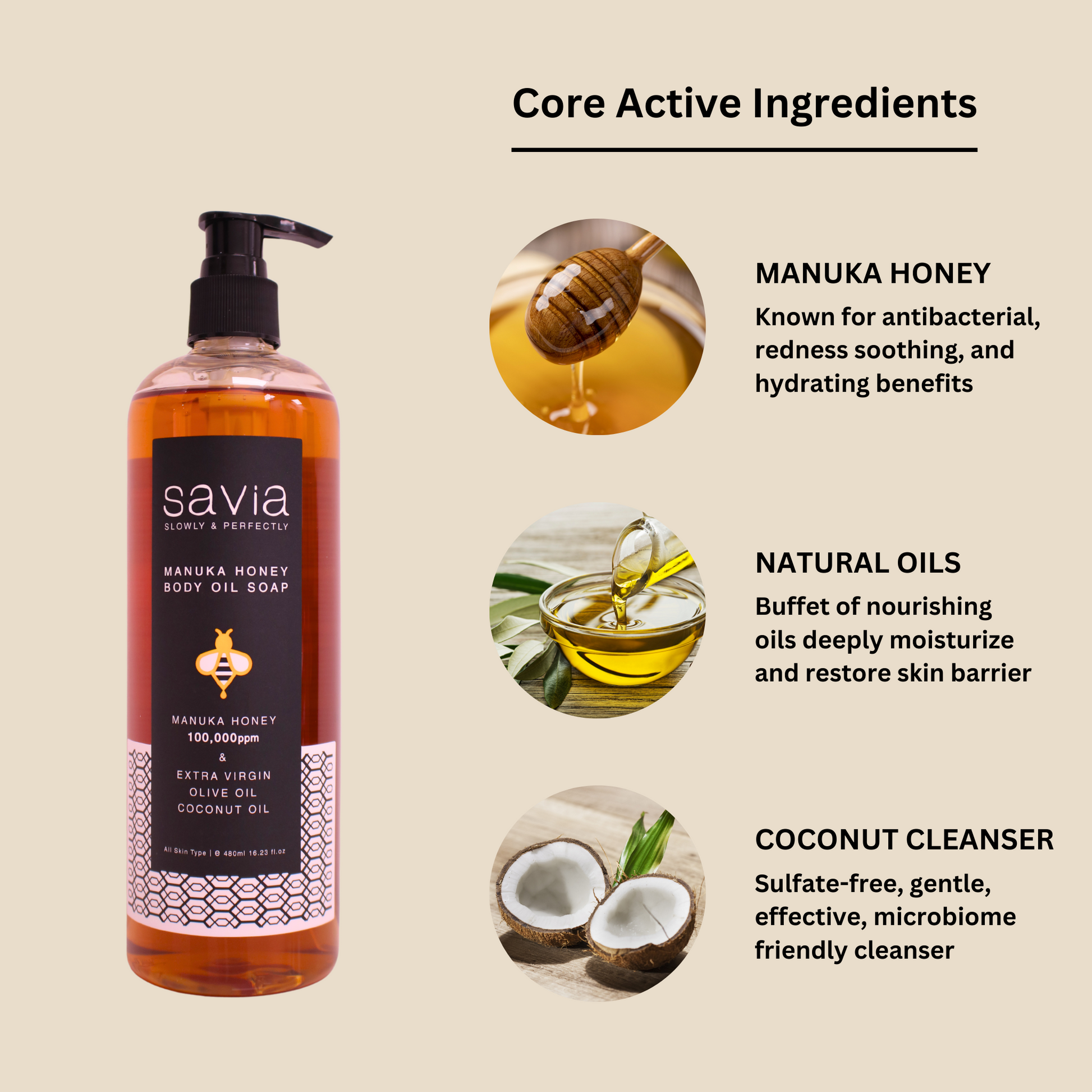 Manuka Honey Body Oil Soap
