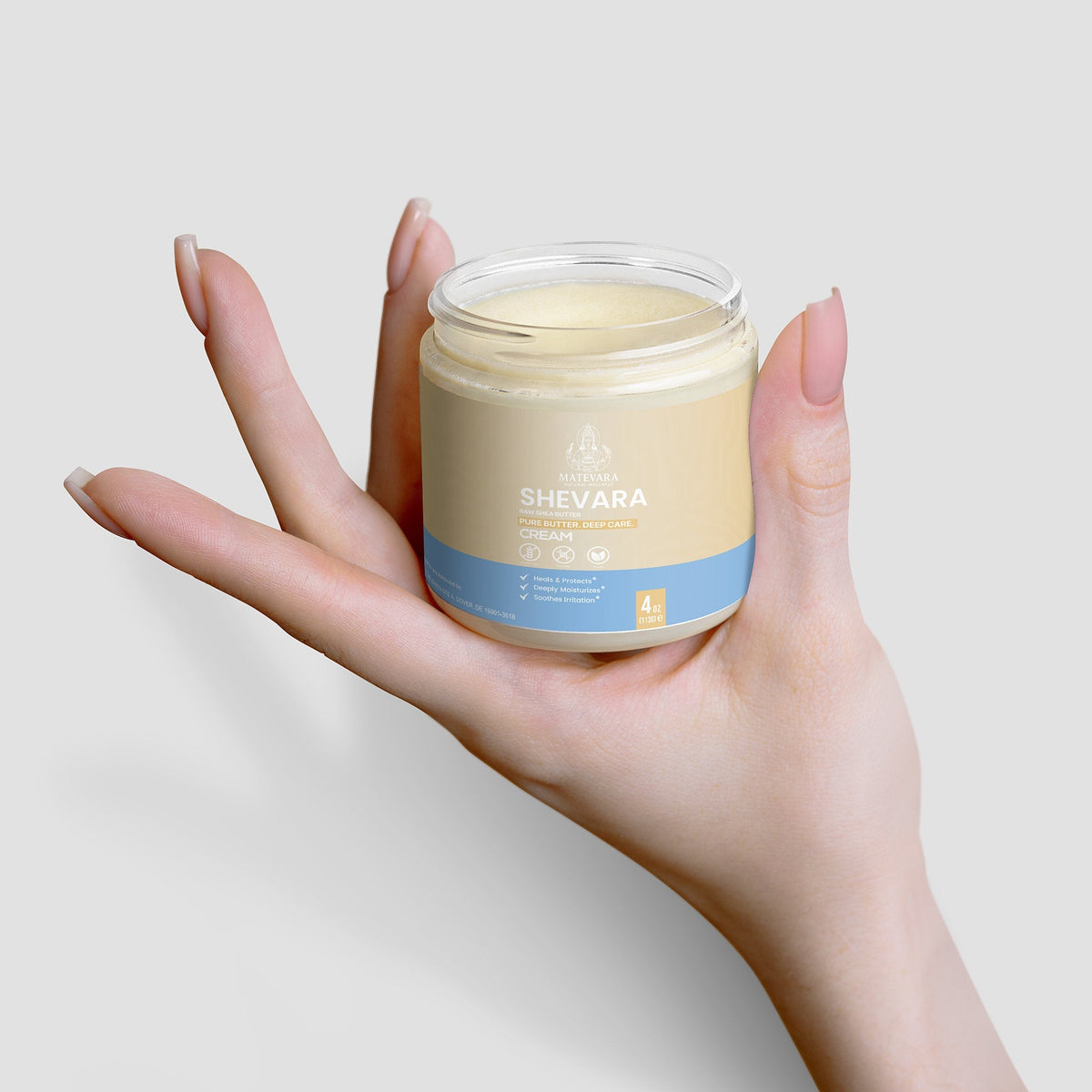 Shevara Organic Raw Shea Butter | Unrefined, 100% Natural |4 oz